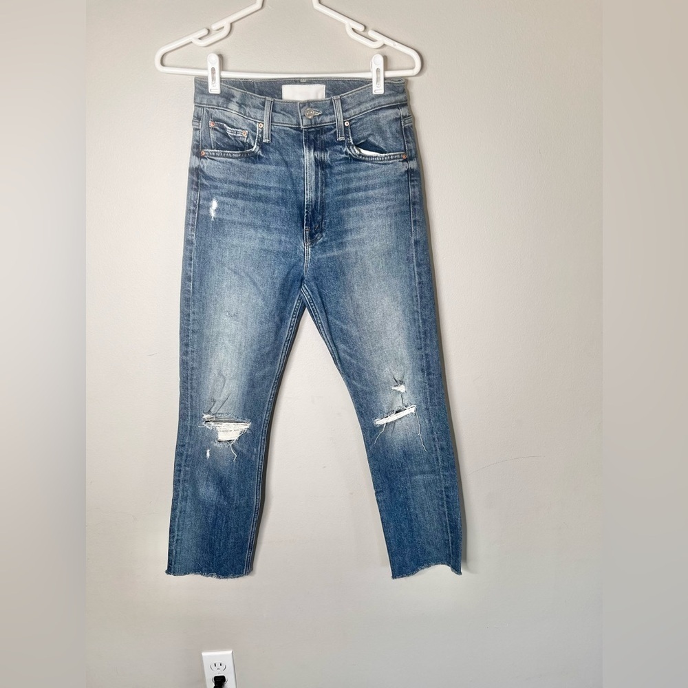 Mother Superior High Waisted Rider Ankle Far Beyond The Sky Jeans Size 26 Wide - Picture 4 of 11